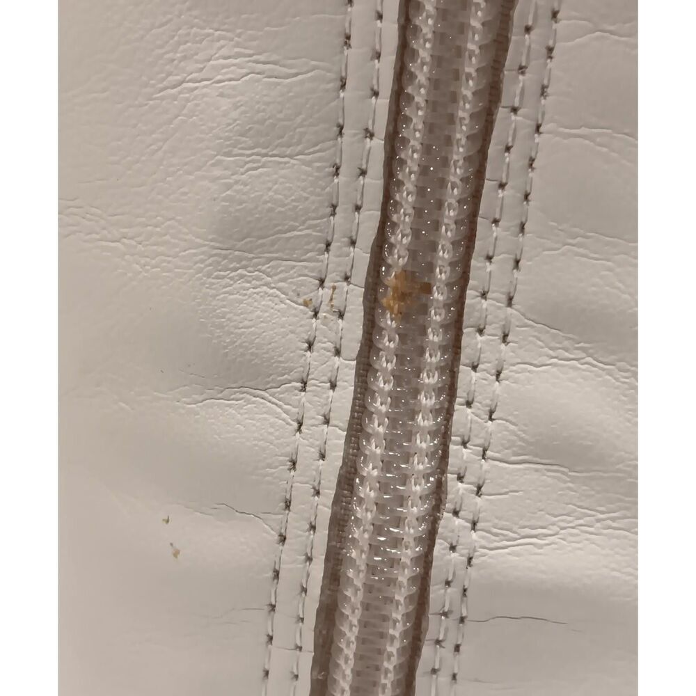 Schutz Over the Knee Leather Boots Guily Eggshell Square Toe - Size 7.5 - Picture 10 of 13